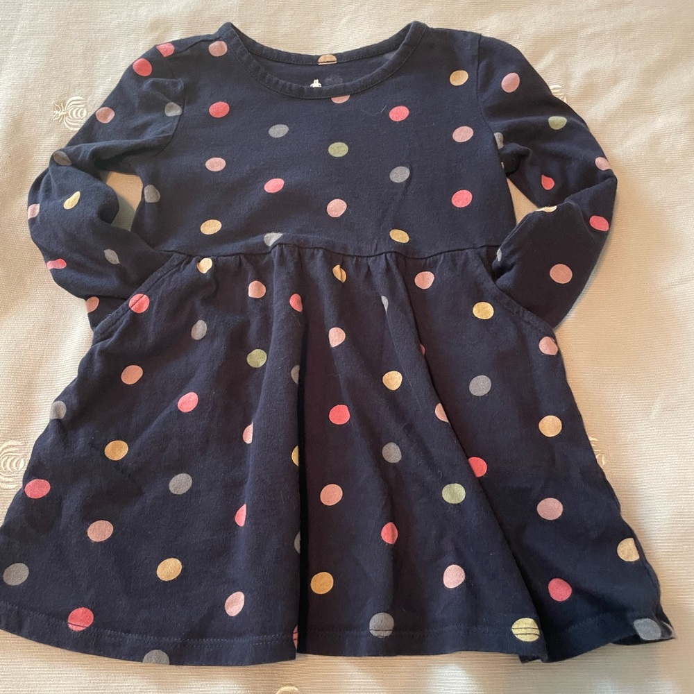 GAP Navy Dress with Colorful Dots